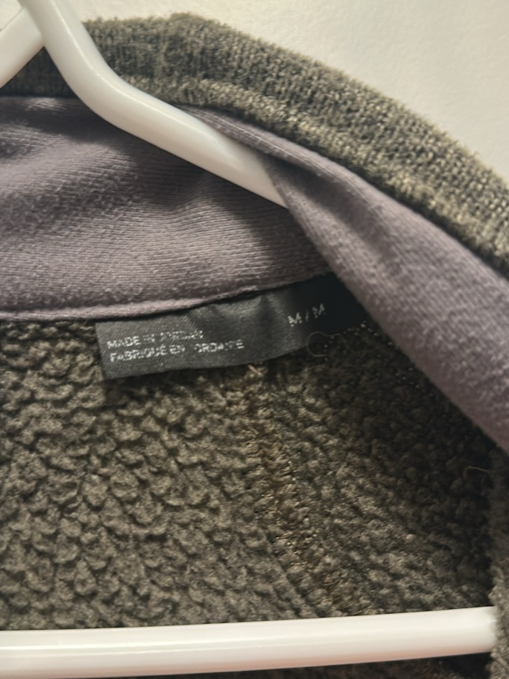 Spyder Men’s Olive Green Full-Zip Fleece with Yellow Accents - Picture 5 of 6